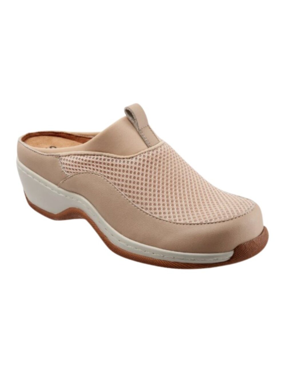 SoftWalk Aberdeen Women's Sport Slip-On Mule - Ivory